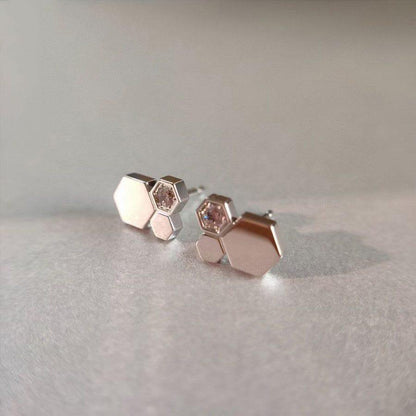 [Riva Jewelry]BEE LOVE SILVER DIAMOND EARRINGS