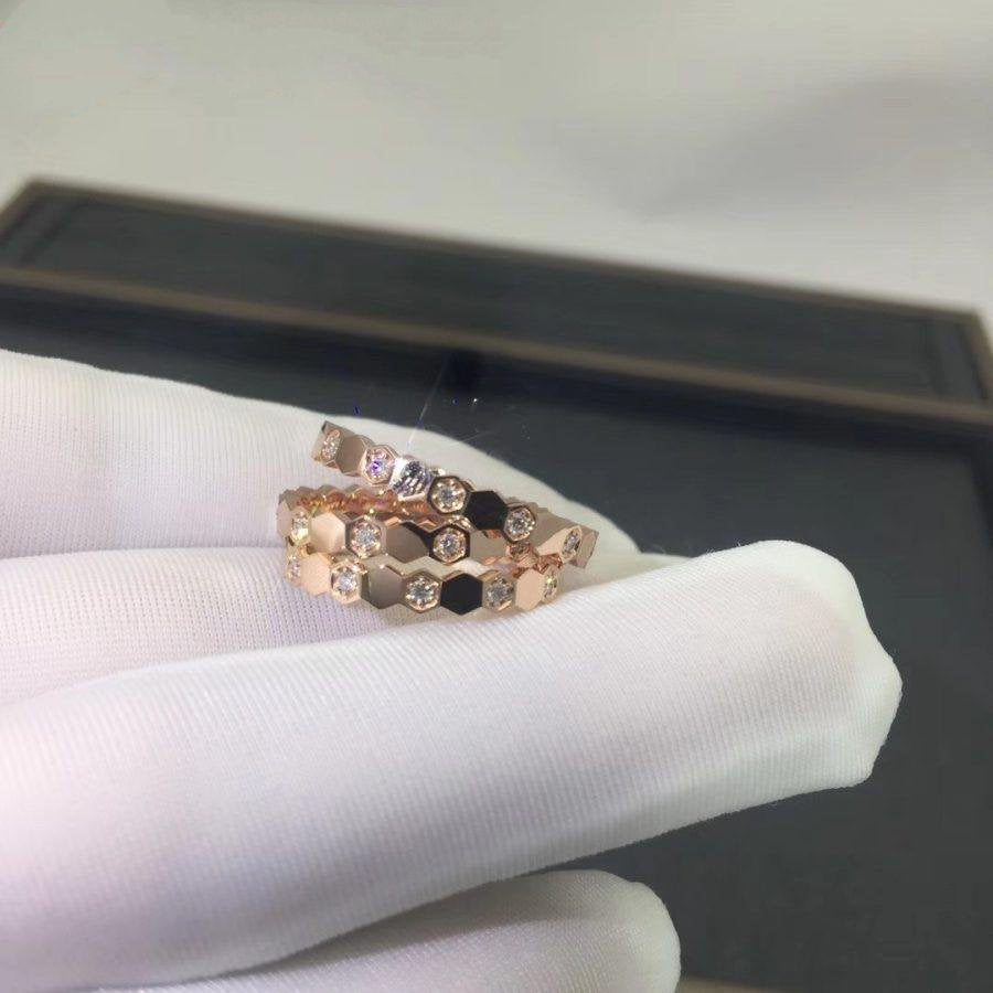[Riva Jewelry]BEE LOVE RING ROSE GOLD DIAMOND