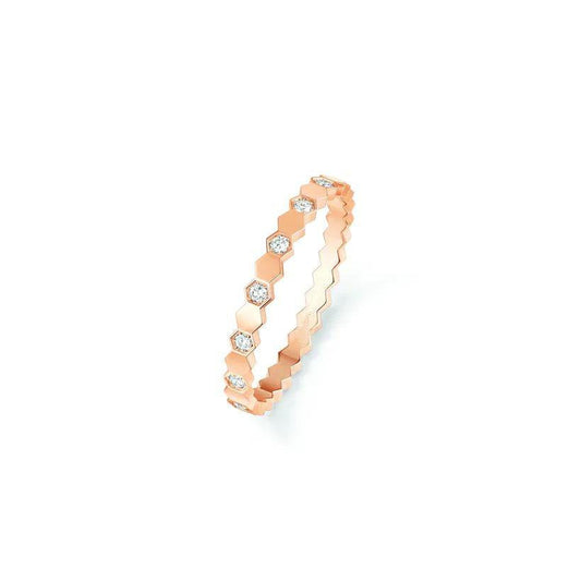 [Riva Jewelry]BEE LOVE RING ROSE GOLD DIAMOND
