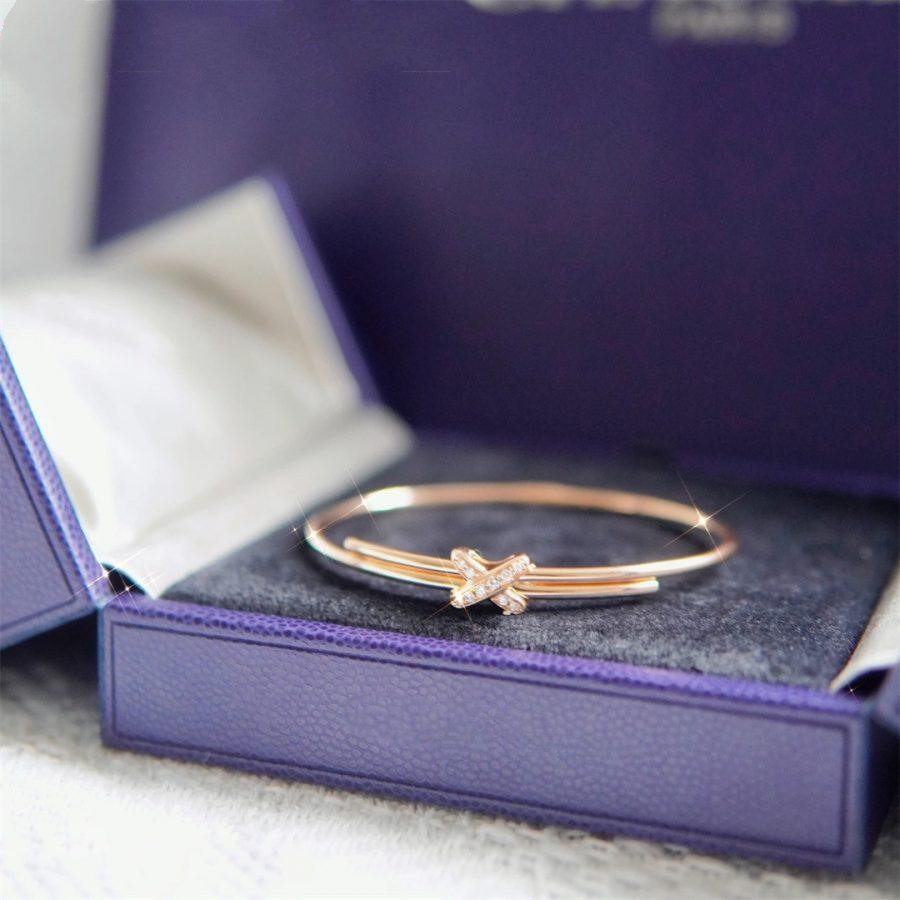 [Riva Jewelry]JEUX DE BRACELET ROSE GOLD DIAMONDS