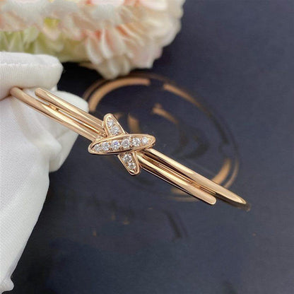 [Riva Jewelry]JEUX DE BRACELET ROSE GOLD DIAMONDS