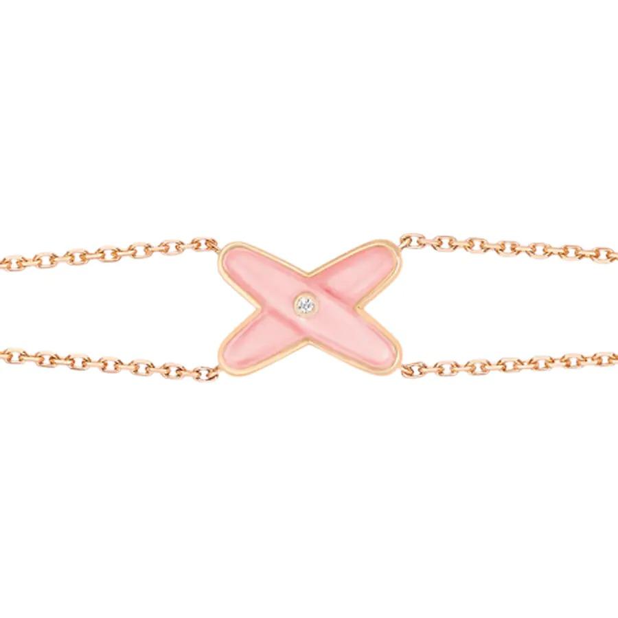 [Riva Jewelry]JEUX BRACELET PINK MOP ROSE GOLD 1 DIAMOND