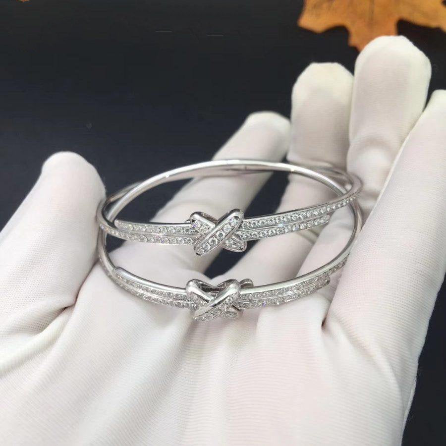 [Riva Jewelry]JEUX DE BRACELET DIAMONDS SILVER