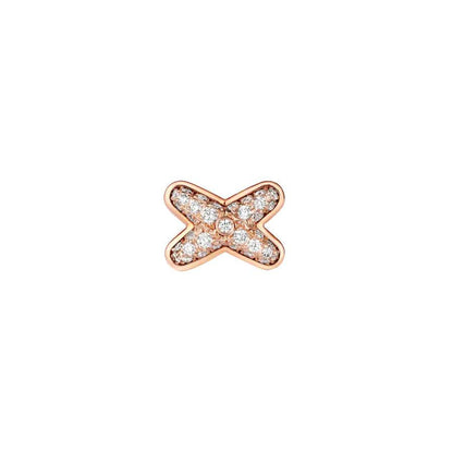 [Riva Jewelry]JEUX DE ROSE GOLD DIAMOND EARRINGS