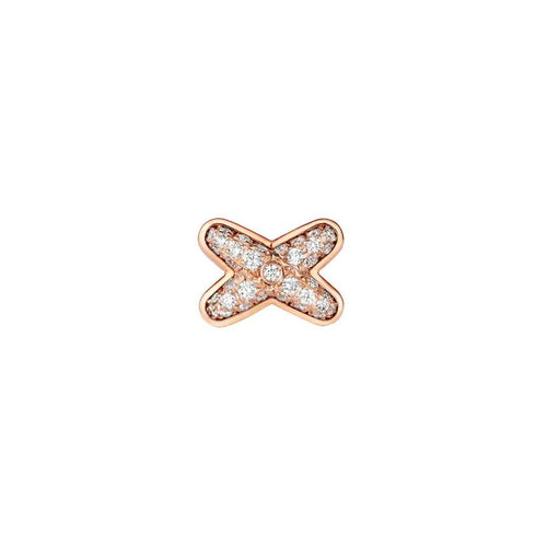 [Riva Jewelry]JEUX DE ROSE GOLD DIAMOND EARRINGS