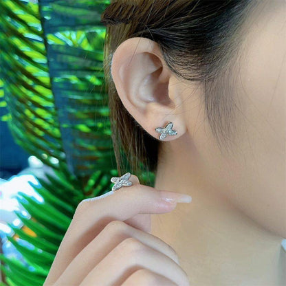 [Riva Jewelry]JEUX DE SILVER DIAMOND EARRINGS