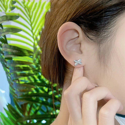 [Riva Jewelry]JEUX DE SILVER DIAMOND EARRINGS