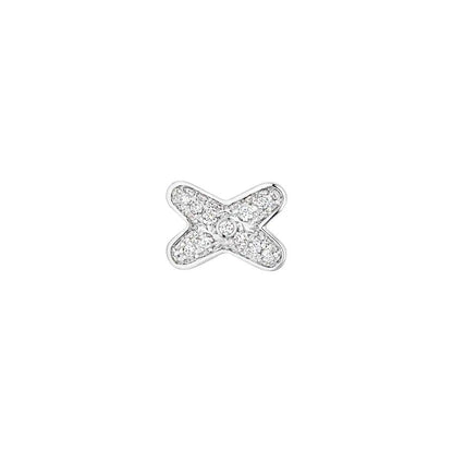 [Riva Jewelry]JEUX DE SILVER DIAMOND EARRINGS