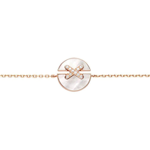 [Riva Jewelry]JEUX DE BRACELET MOP ROSE GOLD DIAMONDS
