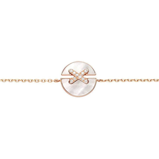 [Riva Jewelry]JEUX DE BRACELET MOP ROSE GOLD DIAMONDS
