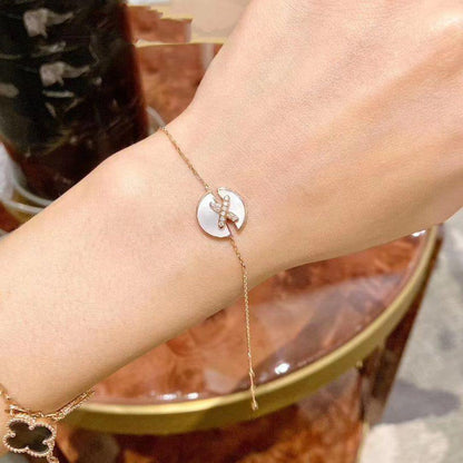 [Riva Jewelry]JEUX DE BRACELET MOP ROSE GOLD DIAMONDS