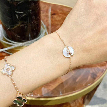 [Riva Jewelry]JEUX DE BRACELET MOP ROSE GOLD DIAMONDS