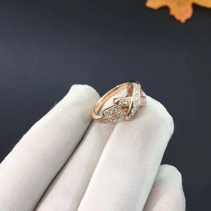 [Riva Jewelry]JEUX DE RING ROSE GOLD DIAMOND