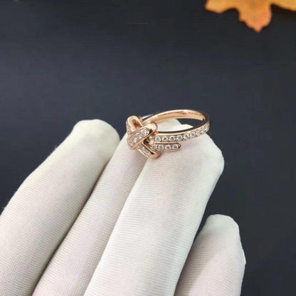 [Riva Jewelry]JEUX DE RING ROSE GOLD DIAMOND