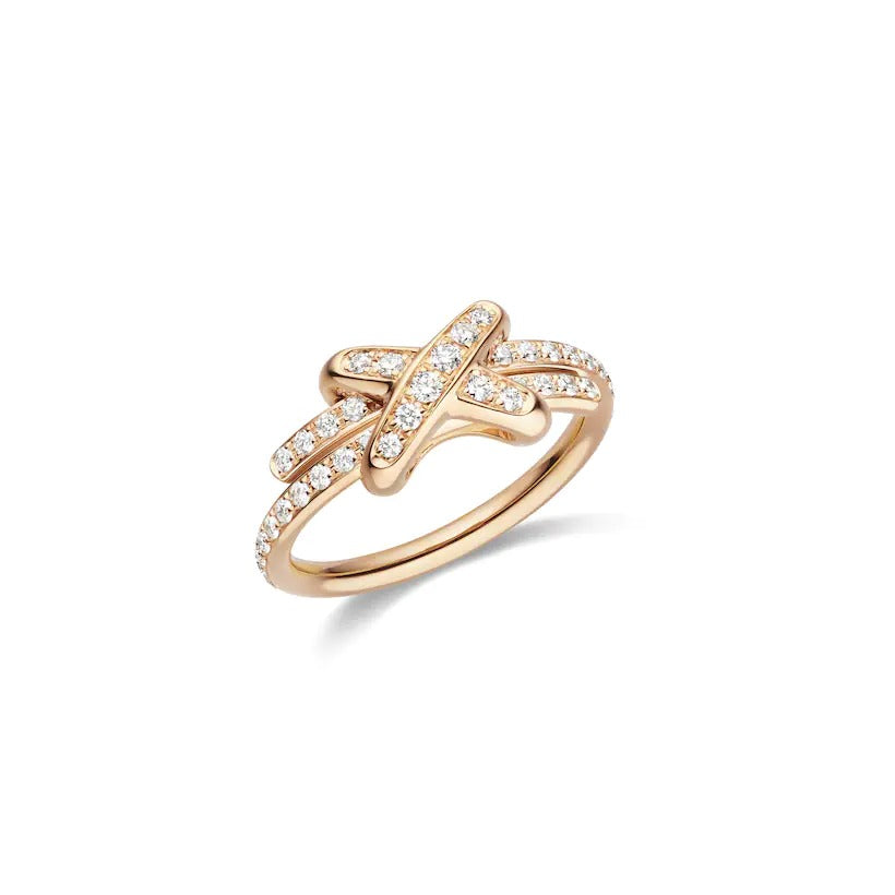 [Riva Jewelry]JEUX DE RING ROSE GOLD DIAMOND