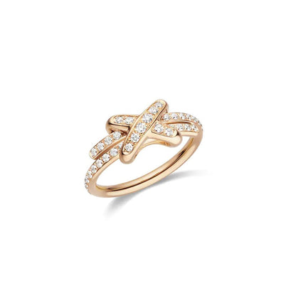[Riva Jewelry]JEUX DE RING ROSE GOLD DIAMOND