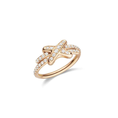 [Riva Jewelry]JEUX DE RING ROSE GOLD DIAMOND