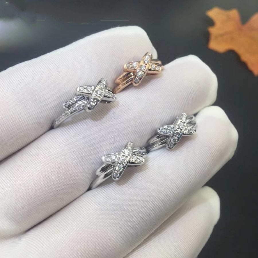[Riva Jewelry]JEUX DE SILVER DIAMOND RING