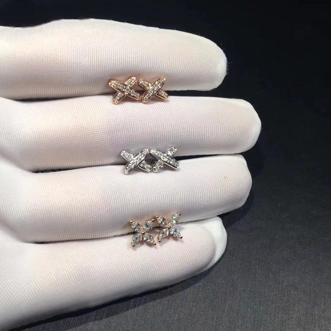 [Riva Jewelry]JEUX DE DIAMOND EARRINGS
