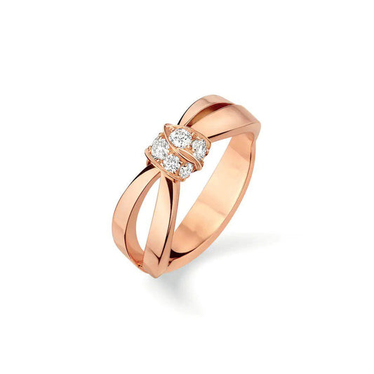 [Riva Jewelry]LIENS RING ROSE GOLD DIAMOND