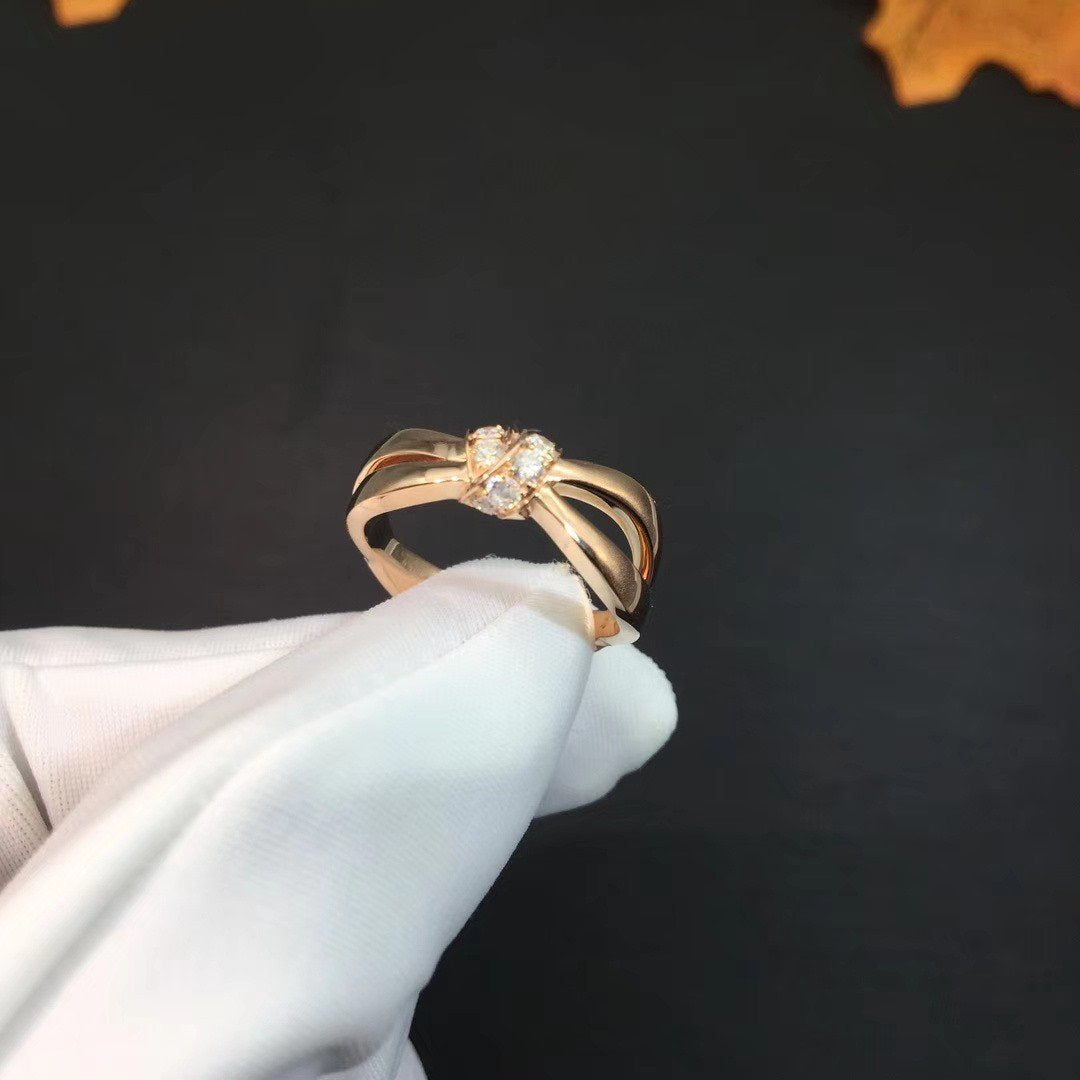 [Riva Jewelry]LIENS RING ROSE GOLD DIAMOND