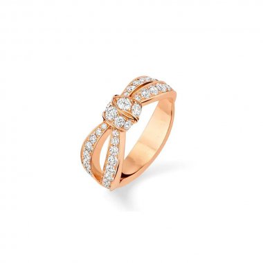 [Riva Jewelry]LIENS ROSE GOLD DIAMOND RING