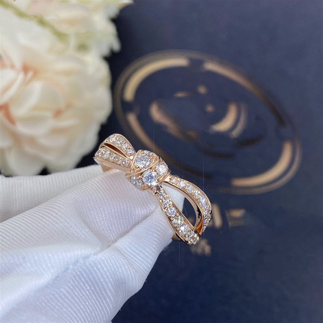 [Riva Jewelry]LIENS ROSE GOLD DIAMOND RING