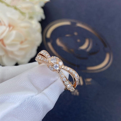 [Riva Jewelry]LIENS ROSE GOLD DIAMOND RING