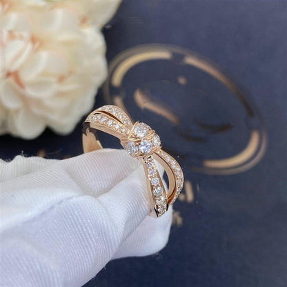 [Riva Jewelry]LIENS ROSE GOLD DIAMOND RING
