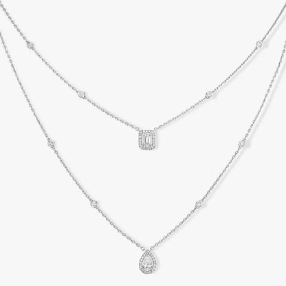 [Riva Jewelry]MY TWIN 2-ROW DIAMOND NECKLACE