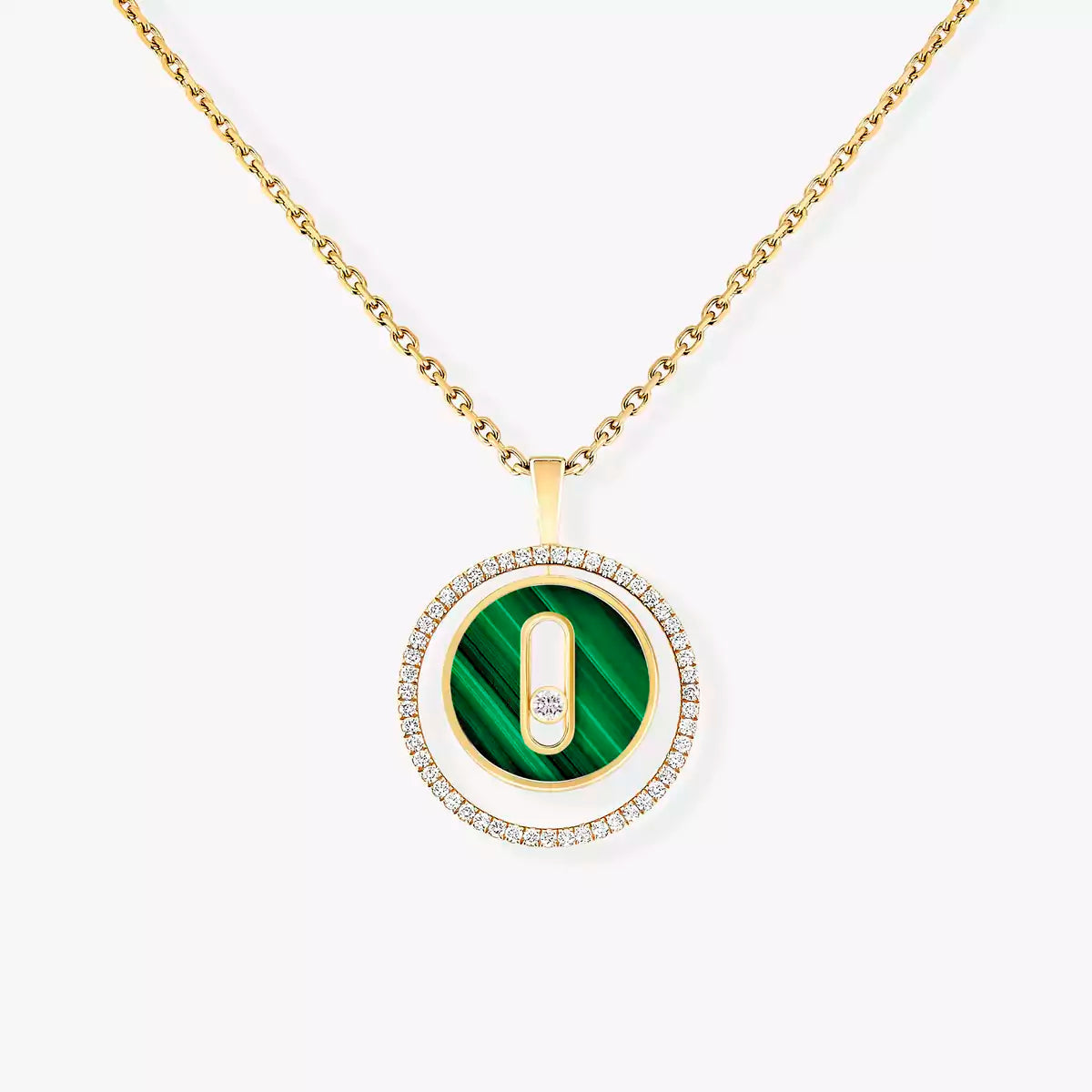 [Riva Jewelry]LUCKY MOVE DIAMOND NECKLACE