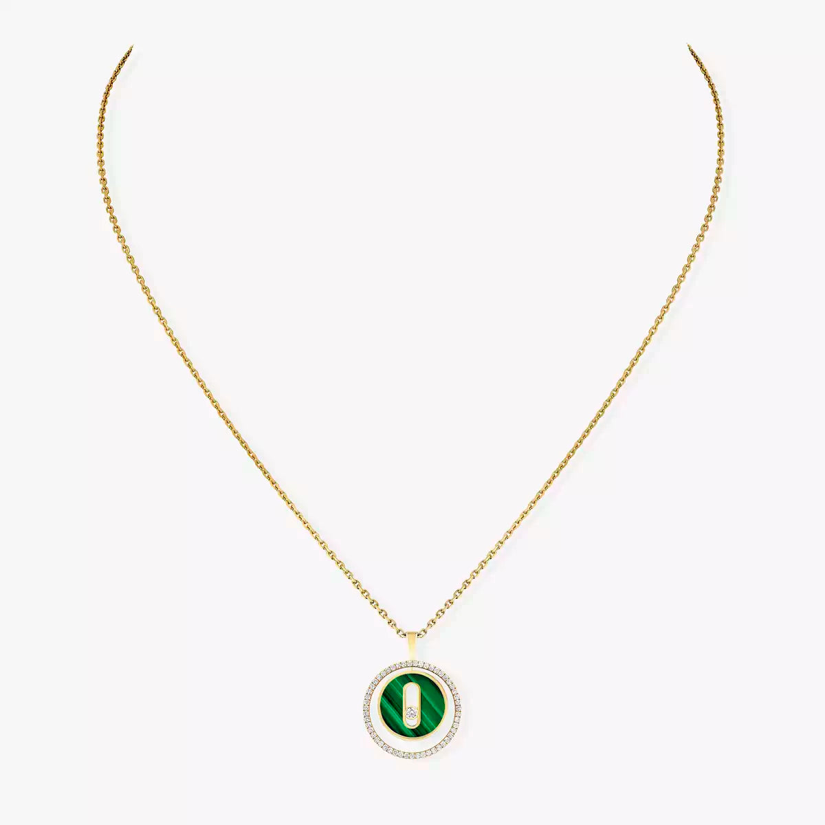 [Riva Jewelry]LUCKY MOVE DIAMOND NECKLACE