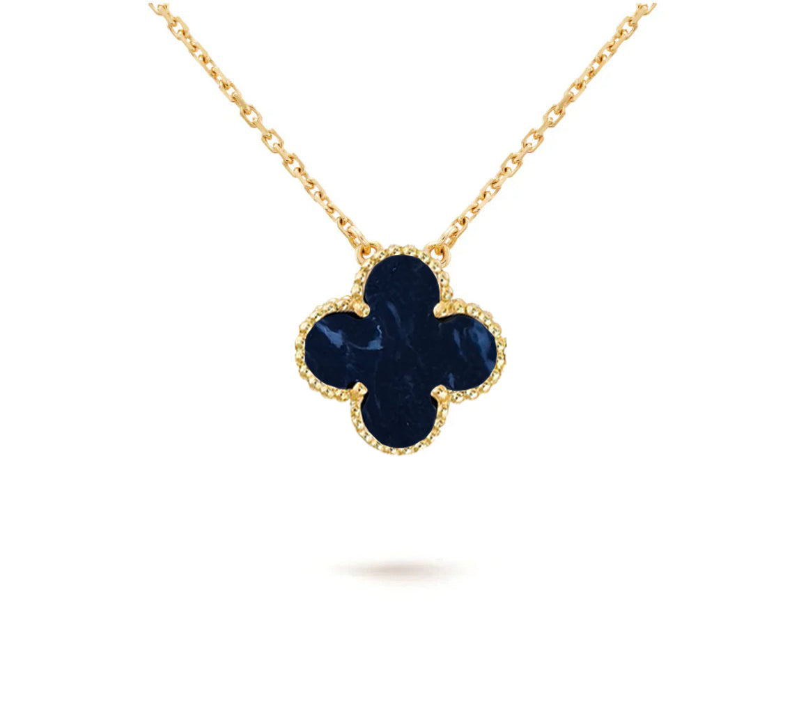 [Riva Jewelry]15MM CLOVER FLOWER PENDANT NECKLACE COLLECTION