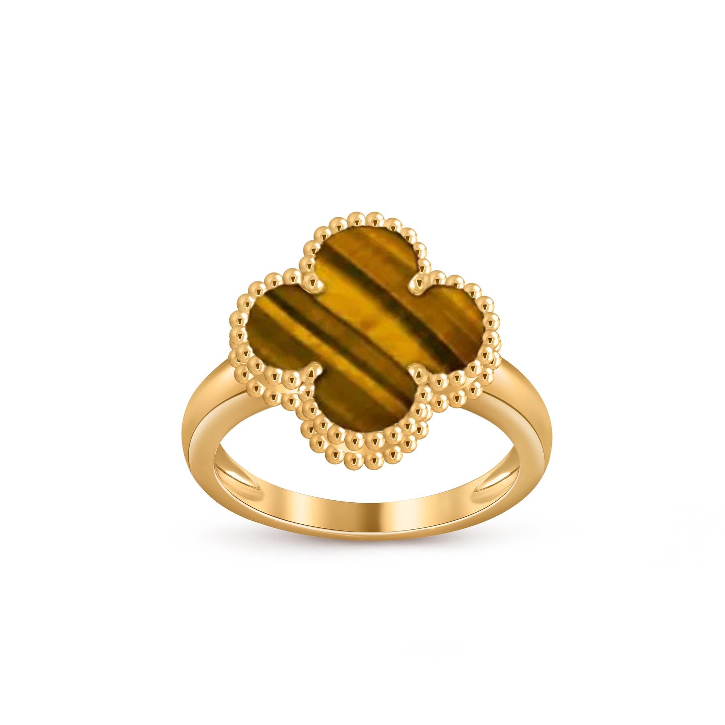 [Riva Jewelry]LUCKY CLOVER VINTAGE GOLD RING COLLECTION