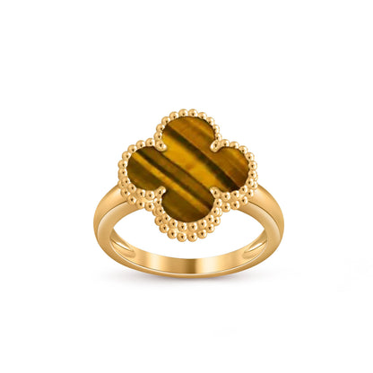 [Riva Jewelry]LUCKY CLOVER VINTAGE GOLD RING COLLECTION