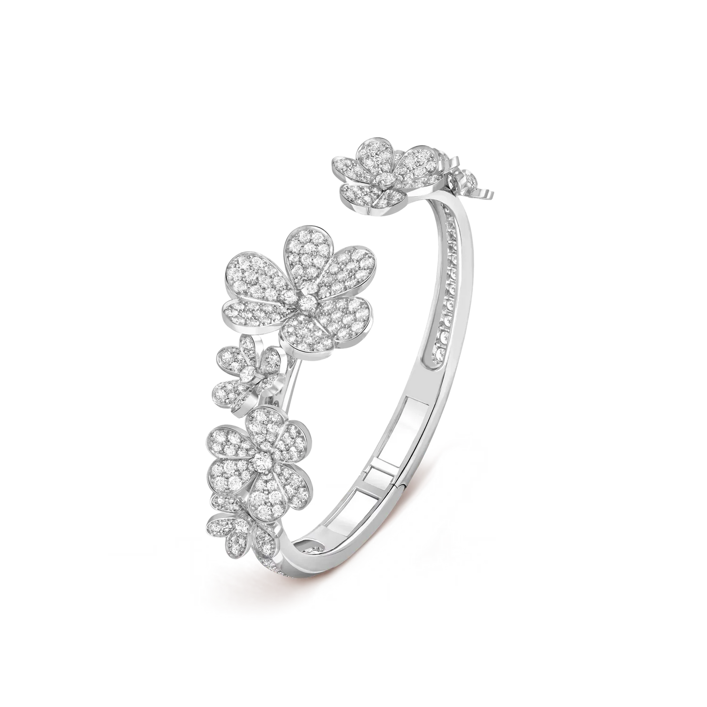 [Riva Jewelry]LUMINOUS BLOSSOM OPEN BANGLE