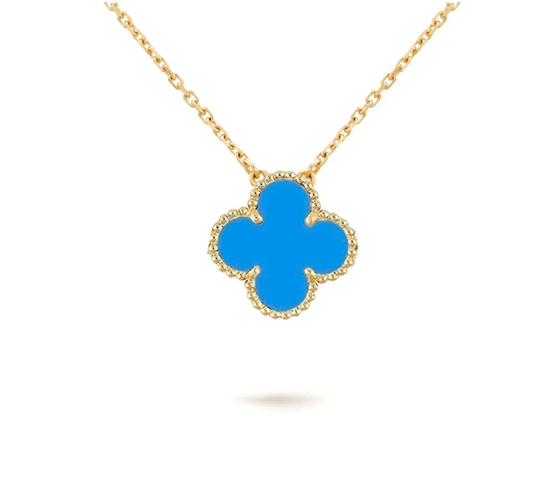 [Riva Jewelry]15MM CLOVER FLOWER PENDANT NECKLACE COLLECTION