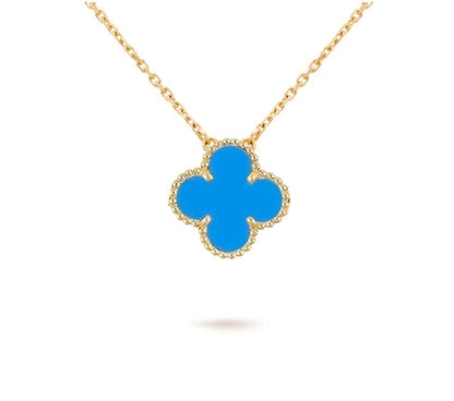 [Riva Jewelry]15MM CLOVER FLOWER PENDANT NECKLACE COLLECTION