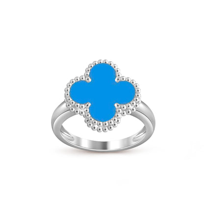 [Riva Jewelry]LUCKY CLOVER VINTAGE WHITE GOLD RING COLLECTION