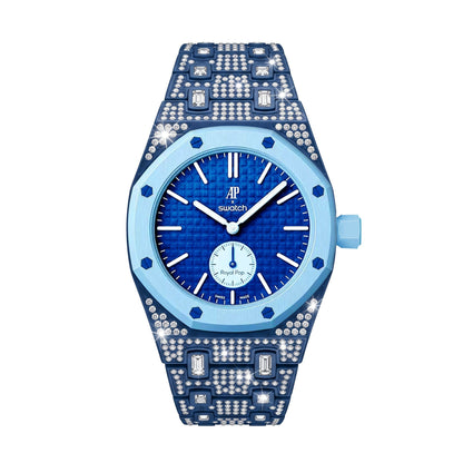 [Riva Jewelry]Royal Oak Pop Exclusive Bioceramic Case & Bioceramic Strap Full Diamond
