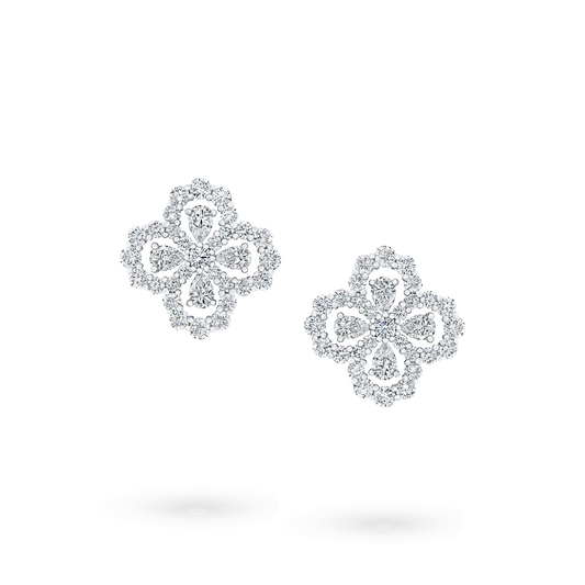 [Riva Jewelry]LOOP EARRINGS FULL MOTIF DIAMOND 16MM