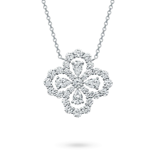 [Riva Jewelry]LOOP NECKLACE FULL MOTIF DIAMOND 16MM MULTIPLE COLORS