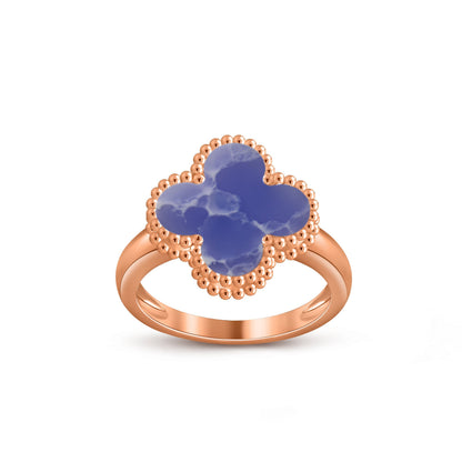 [Riva Jewelry]LUCKY CLOVER VINTAGE ROSE GOLD RING COLLECTION