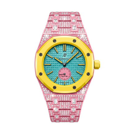 [Riva Jewelry]Royal Oak Pop Exclusive Bioceramic Case & Bioceramic Strap Full Diamond