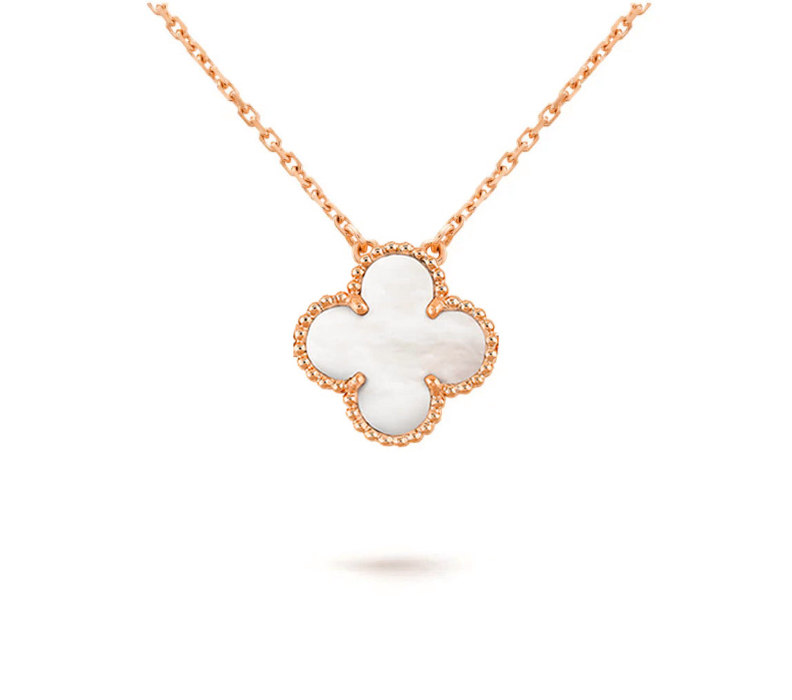 [Riva Jewelry]15MM CLOVER FLOWER PENDANT NECKLACE COLLECTION