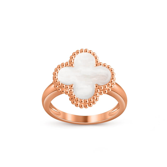 [Riva Jewelry]LUCKY CLOVER VINTAGE ROSE GOLD RING COLLECTION