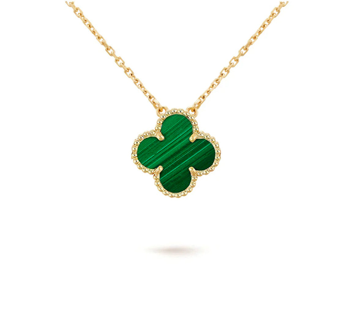 [Riva Jewelry]15MM CLOVER FLOWER PENDANT NECKLACE COLLECTION