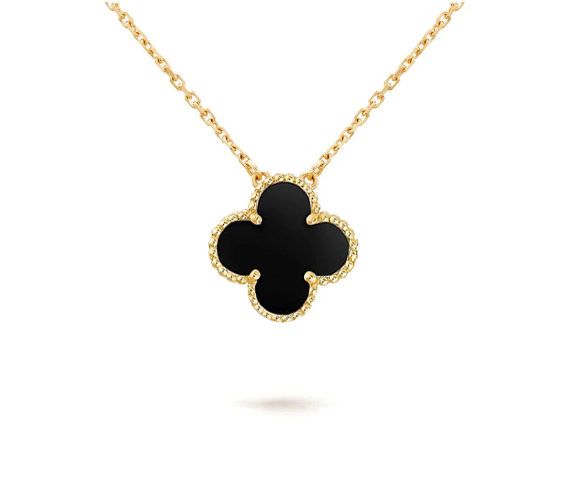 [Riva Jewelry]15MM CLOVER FLOWER PENDANT NECKLACE COLLECTION