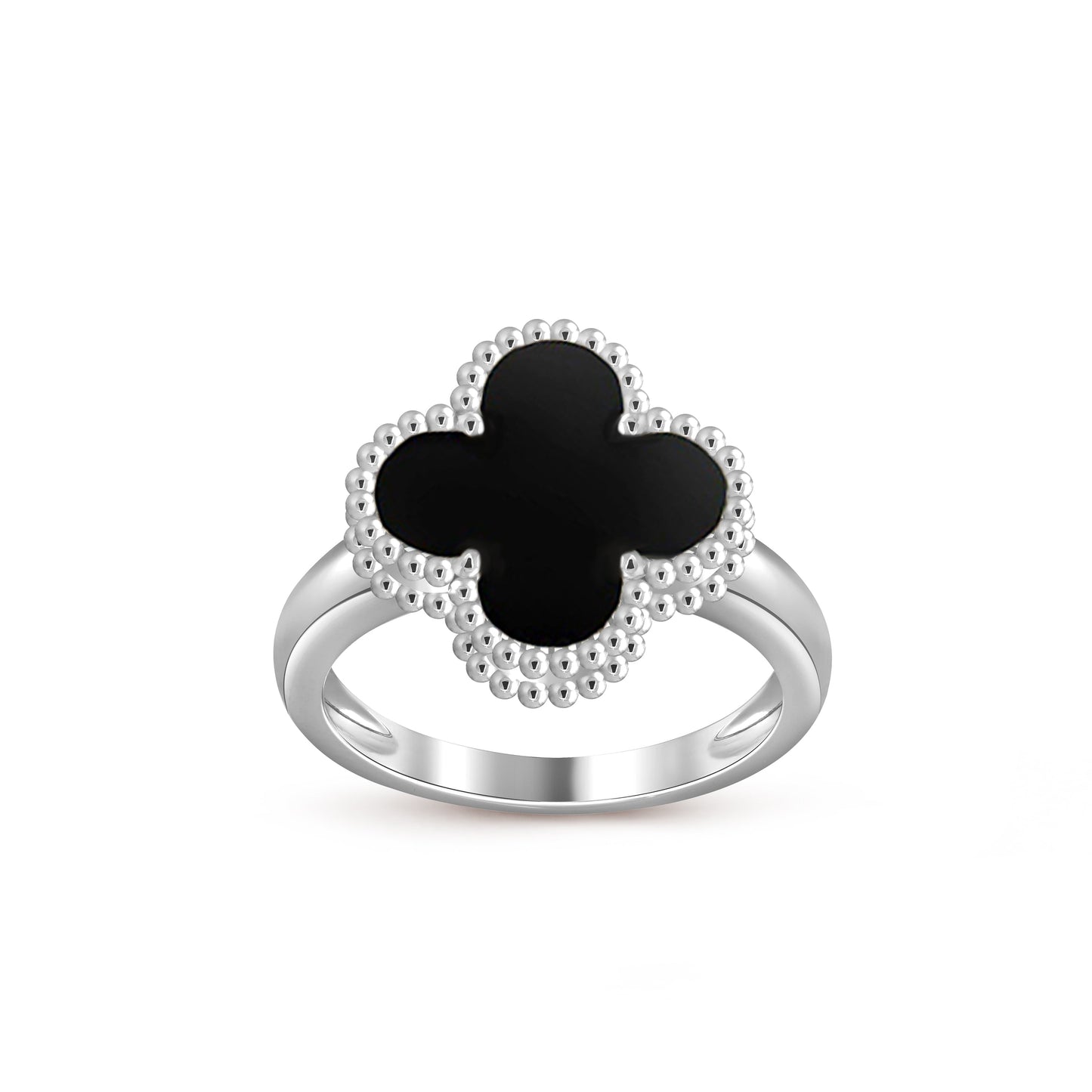[Riva Jewelry]LUCKY CLOVER VINTAGE WHITE GOLD RING COLLECTION