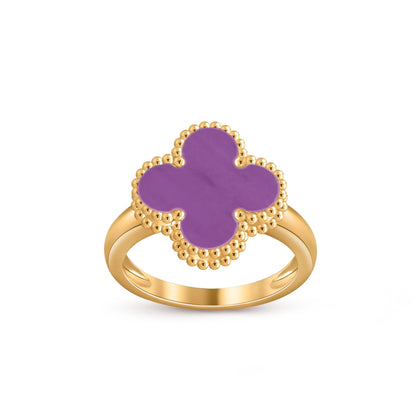 [Riva Jewelry]LUCKY CLOVER VINTAGE GOLD RING COLLECTION
